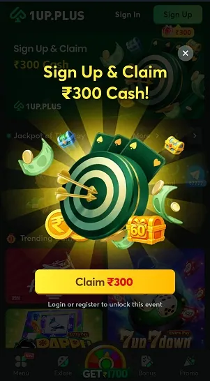 1UP Plus Game Download Best Casino APK 2026 Interface 01